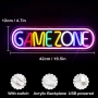 LED неонова табела за геймърска стая GAMING ZONE, снимка 6