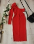 Елегантна червена рокля , снимка 1