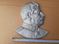 ГОЛЯМ метален масивен барелеф на СТАЛИН, снимка 3