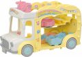 Sylvanian Families Rainbow Fun Nursery Bus триетажно превозно средство, побира до 28 бебета, деца, снимка 1