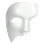 Хелоуин / Halloween маска наполовин бяла Фантом_1123483, снимка 1