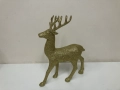 Коледна фигура на еленче със златисто покритие, снимка 1