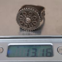 Възрожденски сребърен пръстен, снимка 11 - Антикварни и старинни предмети - 45683723