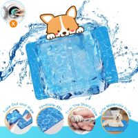 Nobleza Охлаждаща подложка за кучета, M 65x50 см, нетоксичен гел, устойчива на надраскване, синя, снимка 6 - За кучета - 45782614