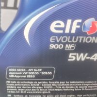 Моторно масло ELF EVOLUTION 900 NF 5W-40  4L/5L, снимка 3 - Аксесоари и консумативи - 45754067