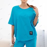 Дамски памучен комплект блуза + панталон, 3цвята , снимка 3 - Комплекти - 45669920