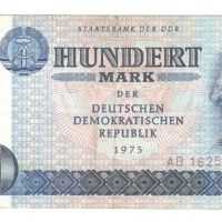 Germany-100 Mark der DDR-1975-P# 31a-Paper, снимка 1 - Нумизматика и бонистика - 45343032