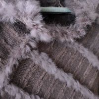 Пончо естествен косъм от заек, снимка 4 - Блузи с дълъг ръкав и пуловери - 45695245