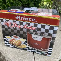 Хот дог тостер Ariete 650w в ретро дизайн за 2бр хот дог , затопля хлебчета , червен цвят , снимка 12 - Други - 37872394