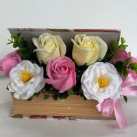 Букет от сапунени рози , снимка 17 - Декорация за дома - 40275710