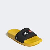 Чехли ADIDAS x Lego Adilette Comfort Slides Black/Yellow, снимка 3 - Детски джапанки - 45749856