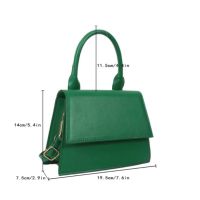Зелена дамска чанта, снимка 4 - Чанти - 45674576