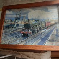 Плакат снимка картина влакове локомативи N 5, снимка 1 - Антикварни и старинни предмети - 45209112