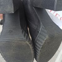 Маркови чизми на висок ток, естествен велур, с цип отзад, 38 номер, снимка 4 - Дамски обувки на ток - 45381930