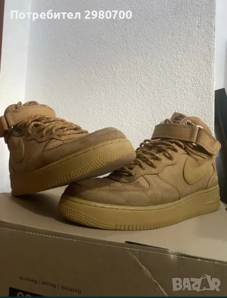 Air Force 1 brown mid, снимка 1