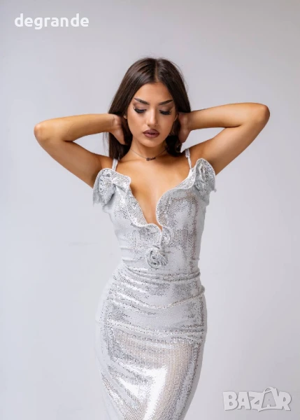 Ефектна блестяща рокля, снимка 1