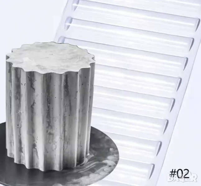 3D дълги черти  ленти оригами стенсил форма шаблон подложка с релеф отпечатък за торта шоколад, снимка 1