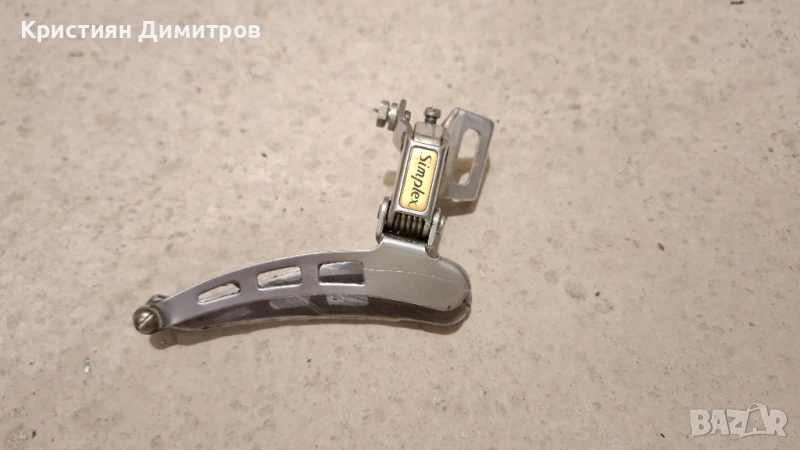 Simplex - преден и заден дерайльор ; Nervar - ретро шосейни курбели, снимка 1