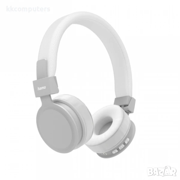 HAMA Freedom Lit, Сгъваеми, Стерео, Микрофон, Бял Блутут Слушалки, снимка 1