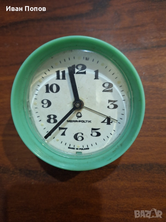 Будилник механичен, работи точно, Полски  Мера-полтик, снимка 1
