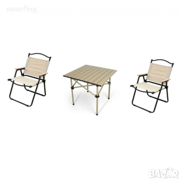 ПРОМО! Комплект къмпинг маса + 2 стола, къмпинг сет, снимка 1