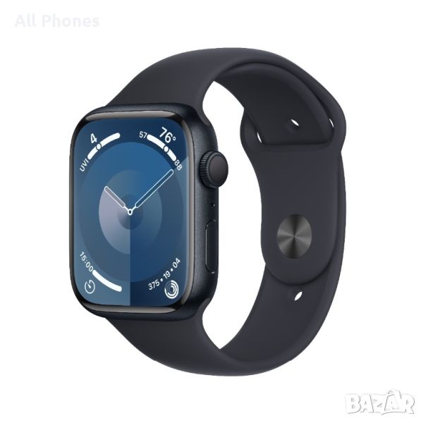 НОВ! Apple Watch Series 9 45mm Midnight Sport Band GPS ГАРАНЦИЯ!, снимка 1