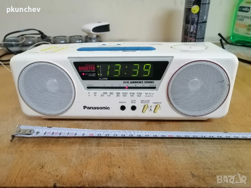 Радио-часовник Panasonic AM-FM Stereo Clock Radio RC-X210, снимка 1