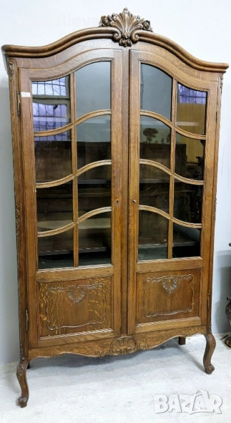 Библиотека / витрина – стил Луи XV, внос от Белгия, снимка 1