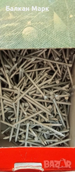 Пирони 2×40 мм горещо поцинковани малка глава 1 кг – ламперия, дюшеме, дърво, ремонти, снимка 1