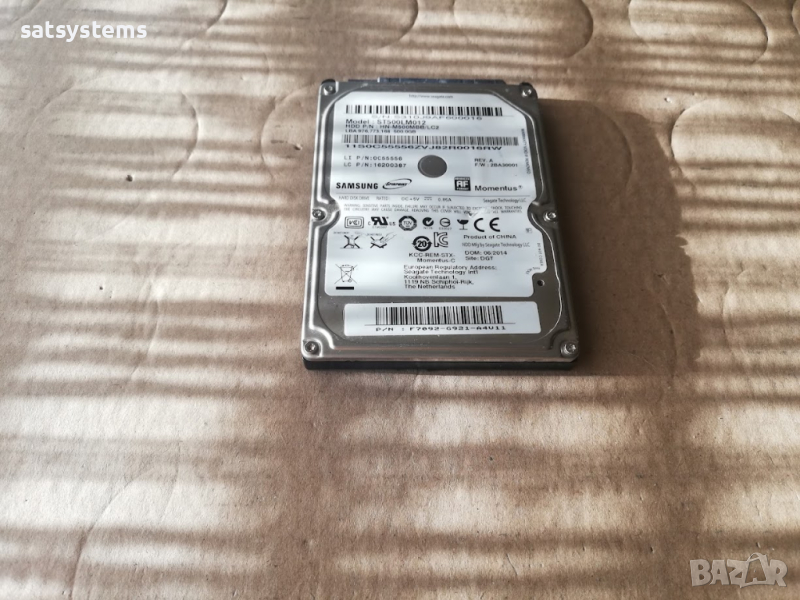 Хард диск Laptop Seagate Momentus 5400 ST500LM012 500GB SATA 3.0Gb/s , снимка 1