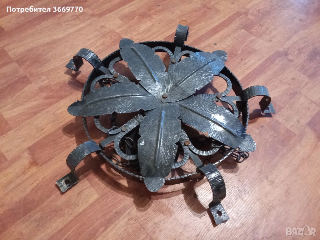 Стар полилей ковано желязо, снимка 1