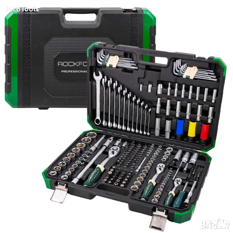 Гедоре 222 части 1/4″, 3/8″, 1/2″ ROCKFORCE, снимка 1