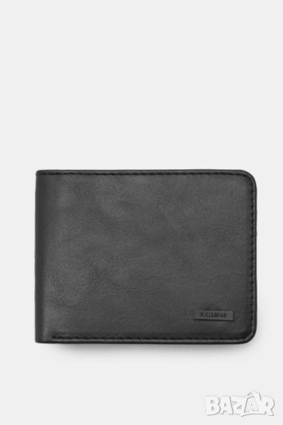 Мъжки портфейл от изкуствена кожа Pull&Bear, Черен, снимка 1