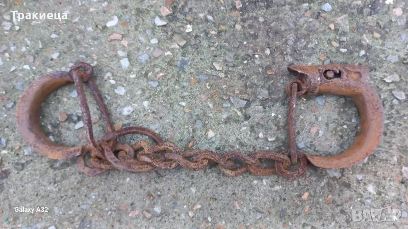 СТАРИ БУКАИ ОКОВИ ВЕРИГИ БЕЛЕЗНИЦИ , снимка 1