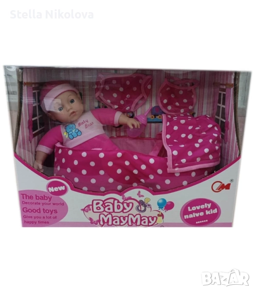  Бебе  с кош на точки  и звуци, снимка 1