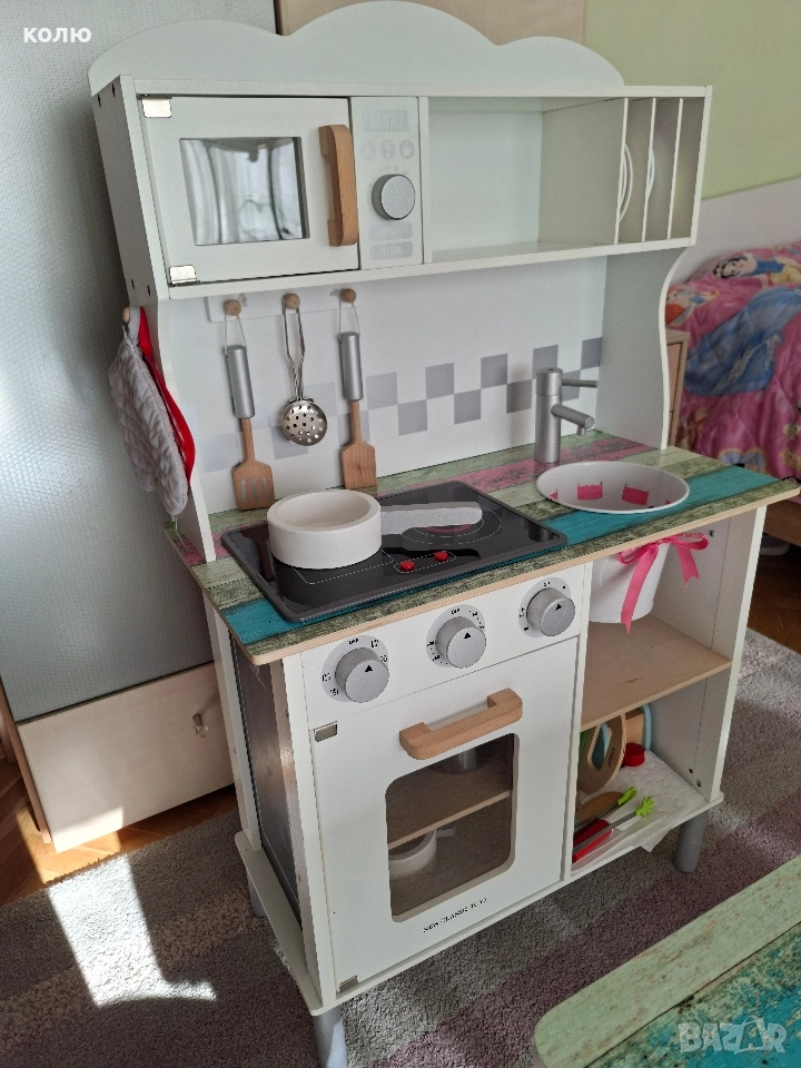 Детска дървена кухня , снимка 1