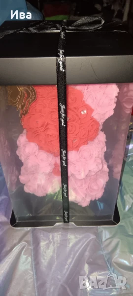 Ръчно направени мечета и сърца от фоамени рози, снимка 1