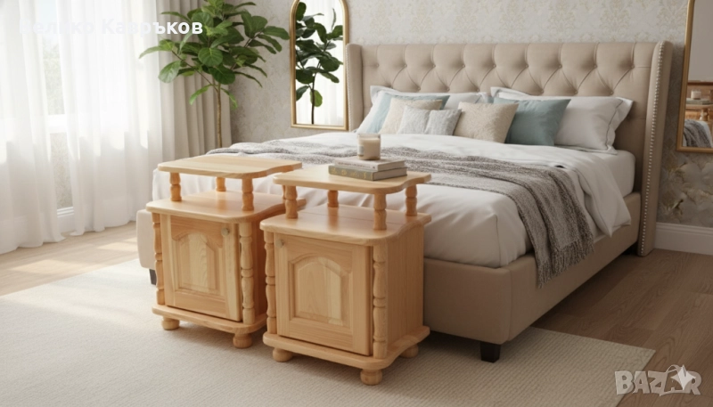 Н. шкафче "Лукс",от масив., снимка 1