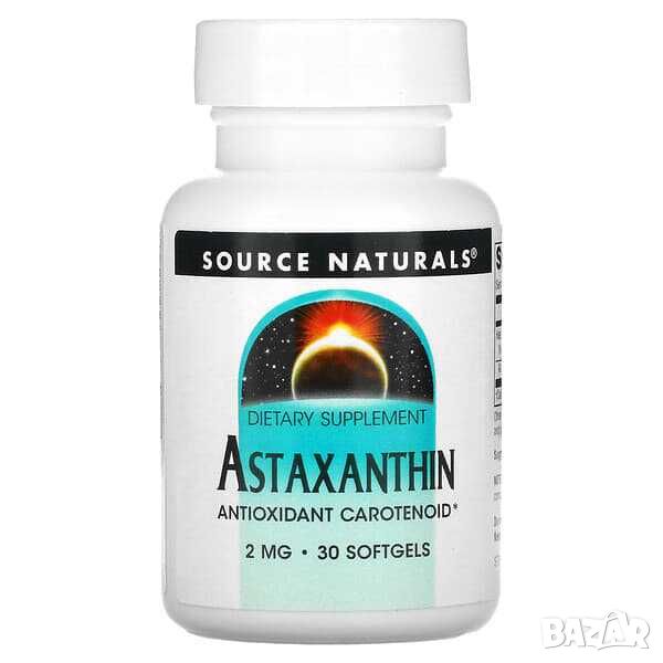 Астаксантин Source Naturals 2 mg, 30 дражета, снимка 1