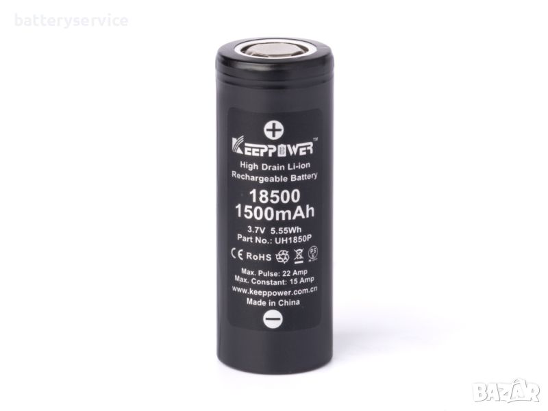 Батерия Keeppower IMR18500 1500mAh 22A, снимка 1