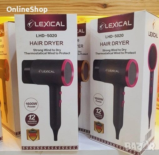 Сешоар за коса Lexical LHD-5020, 1600W, хладен въздух, снимка 1