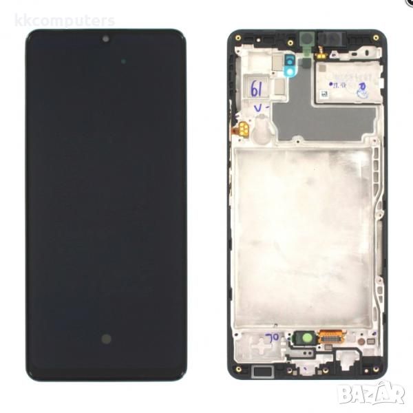 LCD Дисплей за Samsung SM-A426 A42 5G / GH82-24376A / 24375A / Тъч скрийн / Рамка / Черен / Оригинал, снимка 1