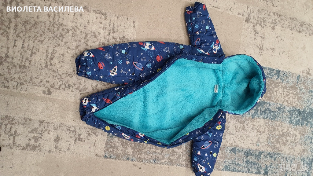 Зимен гащеризон космонавт 80см, снимка 1