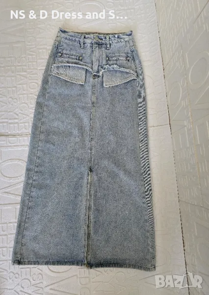 Дамска дълга дънкова пола , снимка 1