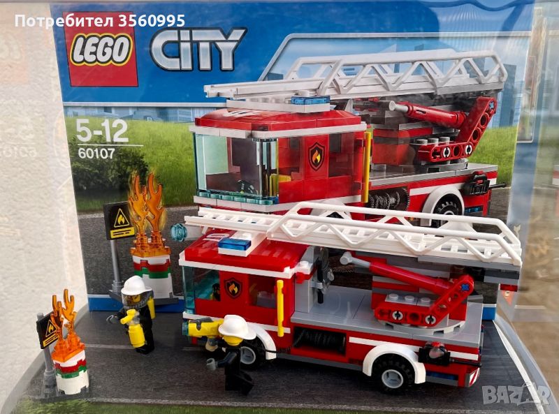 Лего Пожарна конструктор LEGO City 60107, снимка 1