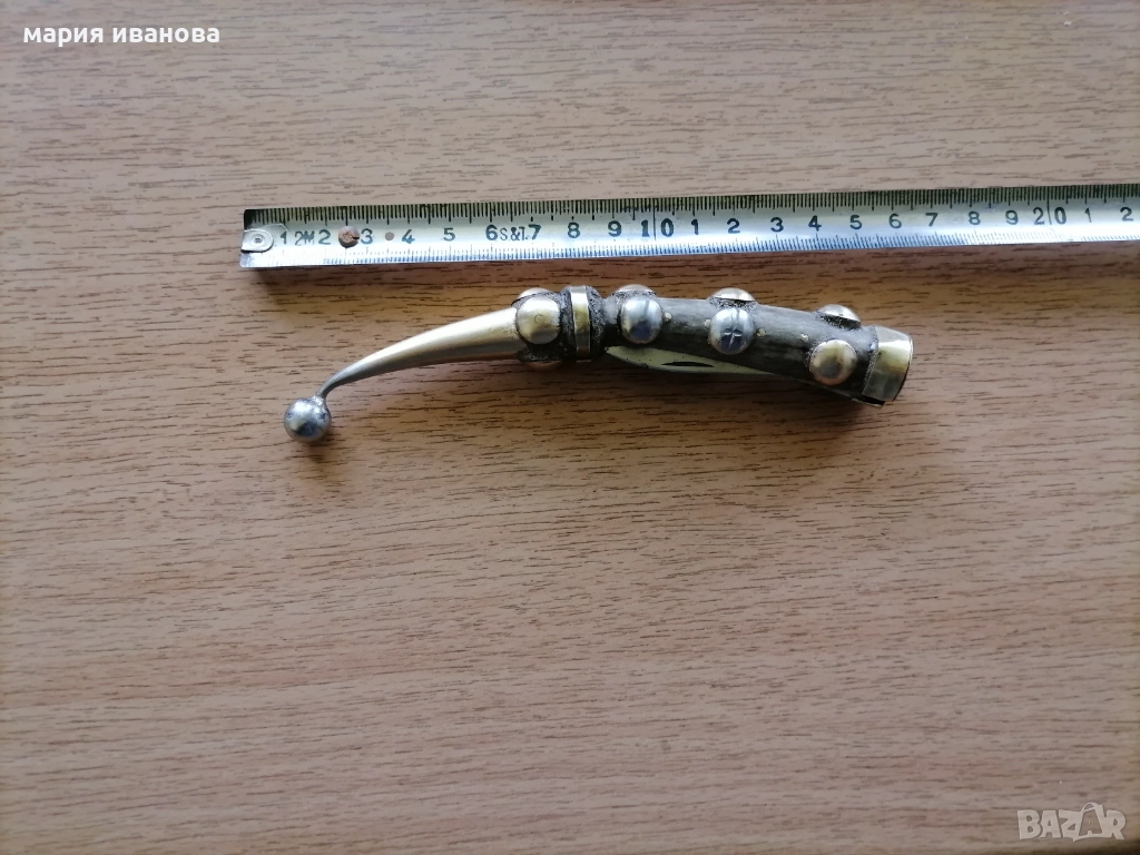 Джобна ножка орех бронз, снимка 1