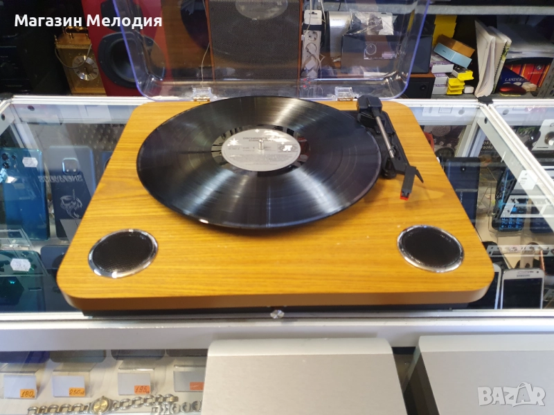 💽📻📀🎶 Грамофон Maginon HS-T08 В отлично техническо и визуално състояние. Като модел има usb, гово, снимка 1