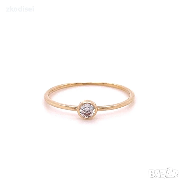 Златен дамски пръстен 0,70гр. 14кр. проба:585 размер:53 модел:32132-5, снимка 1