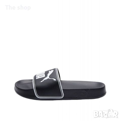 ЧЕХЛИ PUMA LEADCAT SLIDES BLACK (002), снимка 1 - Мъжки чехли - 45825458