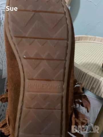 Индиански боти Minnetonka 35 естествена кожа, снимка 3 - Дамски боти - 51926242